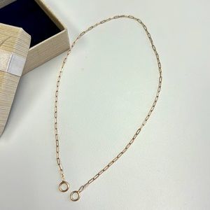 Marla Aaron Rose Gold Square Link Chain